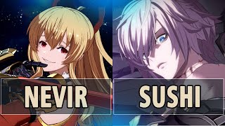 GBVSR: NEVIR (Vira) Vs Sushi (Lucilius) | High Level Gameplay.