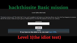 Hackthissite - Basic mission | Level 1 | Kali Linux 2020.3