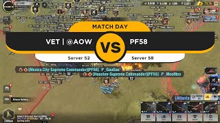 War correspondent: VET, AOW vs PF58 on New York | Warpath