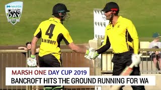 Bancroft hits the ground running for WA_westren Australia vs Victoria One day cup 2019