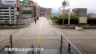 JR長野駅在来線改札口から長野駅前（東口）バス停までの行き方