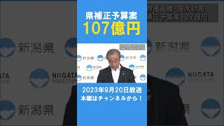 物価高騰･渇水対策に総額107億円の補正予算案 #ux新潟テレビ21 #新潟 #news