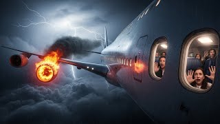 Bird Strike Disaster: Engine Explodes Mid-Air ✈🔥 | Aviation Emergency Footage