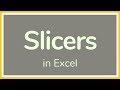 How to Use Slicers in Excel - Tutorial 📊
