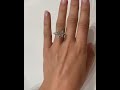 stylishwe 5.0カラット クッションカット ホワイトサファイア 婚約指輪