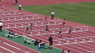 2022 第2回県記録会 中学女子100mHタイムレース1組・2組