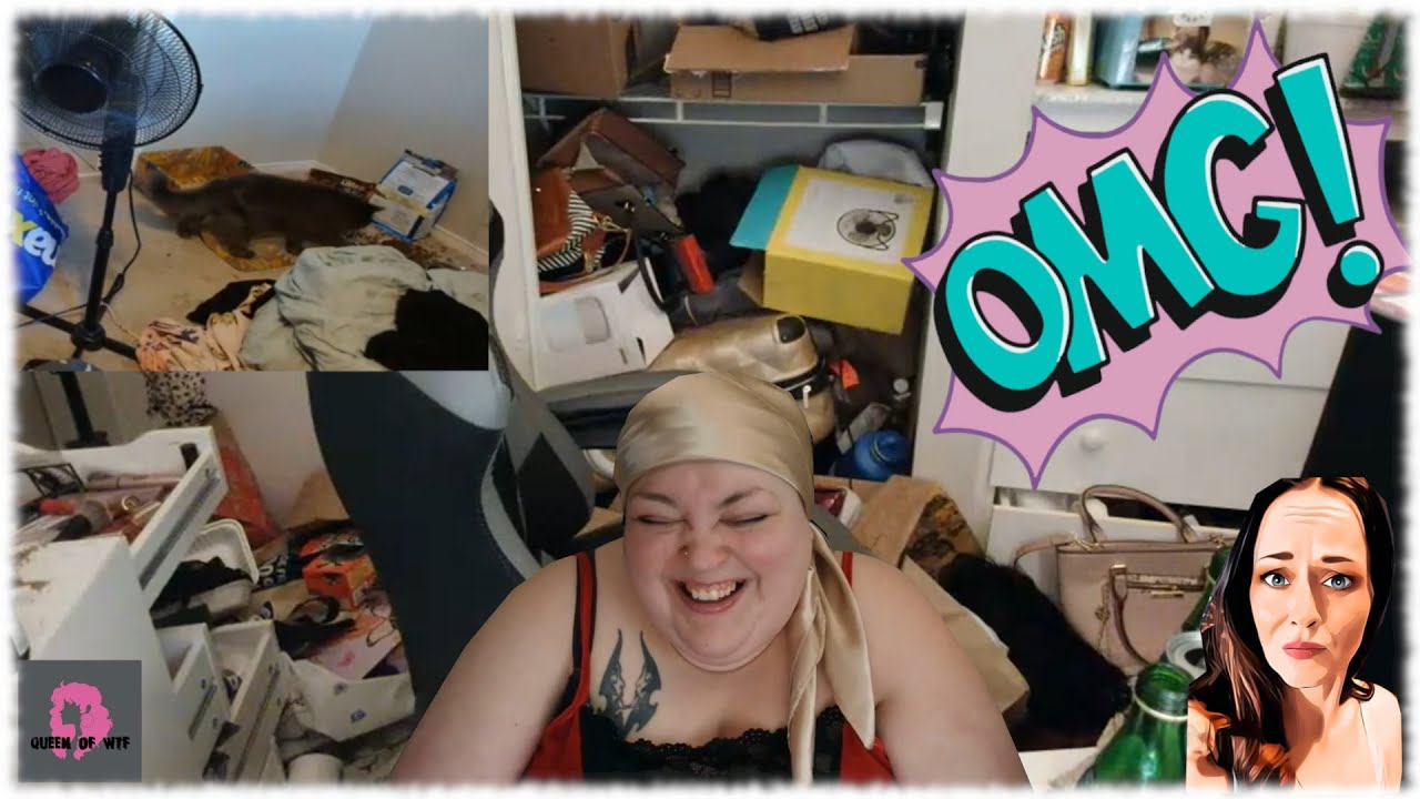 Foodie Beauty- DISGUSTING LIVING CONDITIONS DON'T SEEM TO BOTHER HER BUT IT'S NOT FAIR TO THE CATS!!