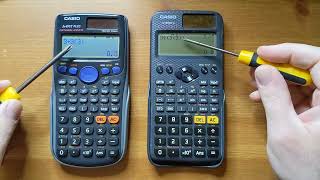 Casio FX-85 calculator comparisons between versions