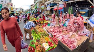 Amazing! Cambodian street food, Walking tour @ Russian Market in Phnom Penh City