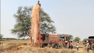 Borewell Drilling - 160 फीट मे फूल पानी || 160 Feet 10hp Water Coming || Borewell Video Step By Step