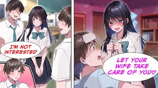 [Manga Dub] I got sick after lending my umbrella to the pretty girl in my class... Then she [RomCom]