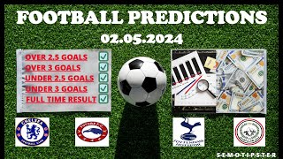 Football Predictions Today (02.05.2024)|Today Match Prediction|Football Betting Tips|Soccer Betting