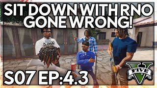 Episode 4.3: Sit Down With RNO Gone Wrong… They Set The Play?! | GTA RP | Grizzley World Whitelist