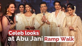 Sonam Kapoor, Shweta Bachchan, Karan Johar Walk The Ramp For Abu Jani & Sandeep Khosla