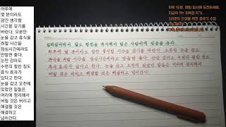 12월도 필사로 시작합니다~^^.  2024.12.02.  #필사 #글씨잘쓰는법 #악필교정 #글씨연습 #힐링 #Learn Korean #Hangul