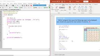 C programming : Lecture#9 (Nested Loops) Exercise#3