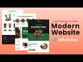 Tailwind CSS: Build and Deploy a Fully Responsive Coffee Website || JavaScript