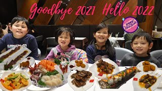 【美食探店】帶孩子去K\u0026B Oakville 吃日本自助餐，告別2021，迎接2022，新年快樂｜K\u0026B Japanese Buffet for New Year