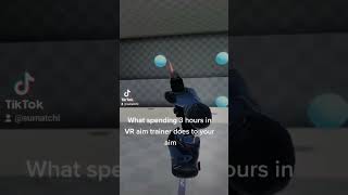 I spent 3 hours in Aim Trainer VR (Aimlabs) #shorts