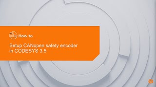 CANopen safety encoder setup in CODESYS 3.5