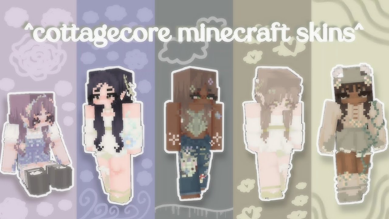 𝐓𝐎𝐏 𝟐𝟓 Cottagecore/fairycore Minecraft Skins || W/ Links In Desc 🌼 ...