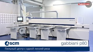 Gabbiani P - автоматический раскроечный центр с одной линией распила