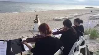 Wedding ceremony Hamptons North Fork by East End Entertainment's String Quartet