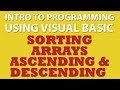 Visual Basic Programming Challenge: Sorting Arrays Ascending and Descending