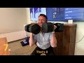 shawn carolan squats 60lbs with kabata ai dumbbells