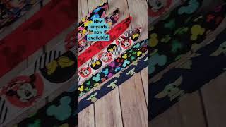 New Disney Fabric Lanyards Now Available at BurpieBibs.com