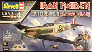 FULL BUILD EPISODE 6. REVELL 1/32, O5688; SPITFIRE MK2, IRON MAIDEN, ACES HIGH. MASKING \u0026 PAINTING.