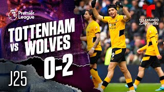 Highlights & Goals | Tottenham vs. Wolverhampton 0-2 | Premier League | Telemundo Deportes