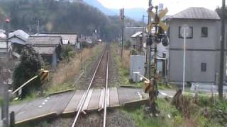 前面展望　予土線 北宇和島駅⇒終点宇和島駅（しまんとグリーンライン）