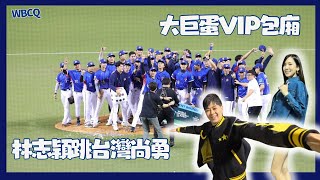 WBCQ資格賽 Vlog 林志穎也會跳台灣尚勇 VIP包廂視野真不錯 抽中華隊法批 台灣晉級之路 cheerleaders fancam