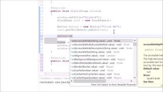 Java Tutorial 53 (JavaFX / GUI) - Button with Event Handler