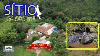 SÍTIO A VENDA DE 36.500 m² COM CACHOEIRA, JAPÃO GRANDE - CARMÓPOLIS DE MINAS