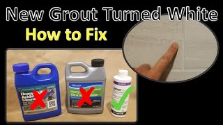 New Grout Turned White? - Latex Leaching/Migration | How to Fix: Best Product to Use