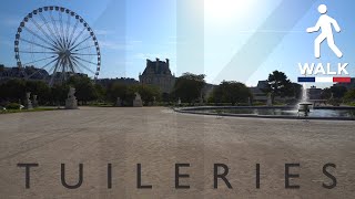 Paris, France - 4K Virtual Walk - The Tuileries Garden, from The Place de la Concorde to The Louvre.