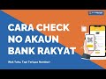 Cara Check No Akaun Bank Rakyat Lupa No Akaun