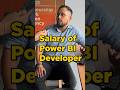 Salary Of Power BI Developer | Power BI Salary In India  #Shorts #simplilearn