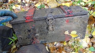 Тяжелый ящик ! Раскопки Второй мировой, металлоискатель и металлопоиск