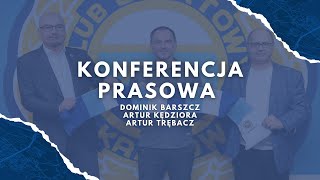 Dominik Barszcz, Artur Kędziora i Artur Trębacz| Konferencja prasowa po Walnym Zebraniu 15.02.2023r.