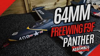 Freewing 64mm F9F Panther  Unbox And Assembly