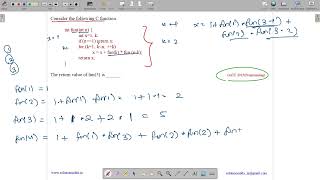 GATE 2015 SET-2 | C PROGRAMMING | RECURSION | SOLUTIONS ADDA | GATE TEST SERIES | EXPLAINED BY VIVEK