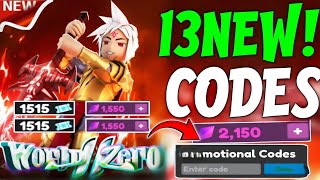 💥 NEW!! CODES💥WORLD ZERO CODES JANUARY 2025-ROBLOX WORLD ZERO CODES - WORLD ZERO CODES JANUARY 2025