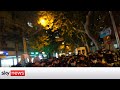 Sky News witnesses protests against strict COVID lockdown in Shanghai