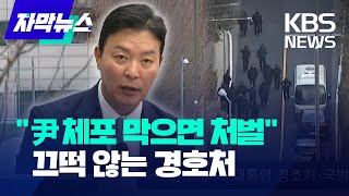 [자막뉴스] 윤석열 체포영장 재집행 앞두고 압박·설득…김성훈 경호처 차장 체포영장 신청 / KBS 2025.01.14.