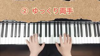 【ゆっくり弾こう・初級】　　　　　シューベルトの子守歌（後半）