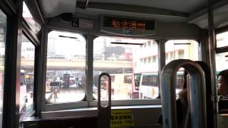 香港電車Hong Kong tramways #168報錯站　堅拿道西→杜老誌道（杜老誌道重新報柴灣道報站）