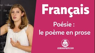 Poésie : le poème en prose - Français -  Première - Les Bons Profs